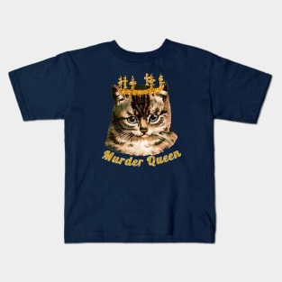 Murder Queen Cat Kids T-Shirt